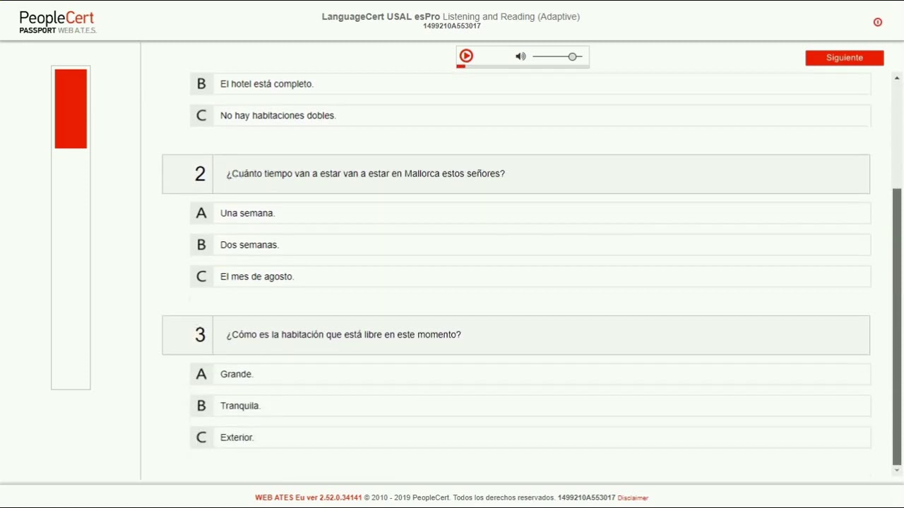 LanguageCert Listening and RW Example