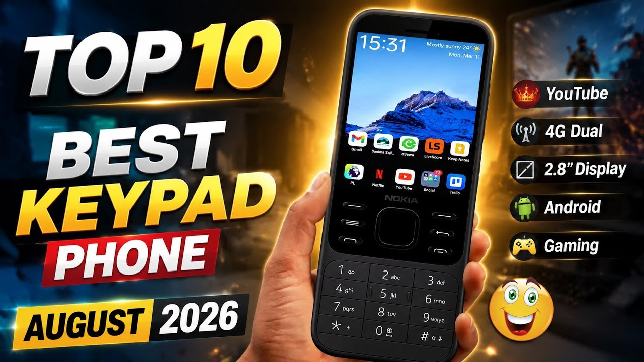 Top 10 Best Keypad Phone 2026⚡⚡August 2026📱☠️🔥