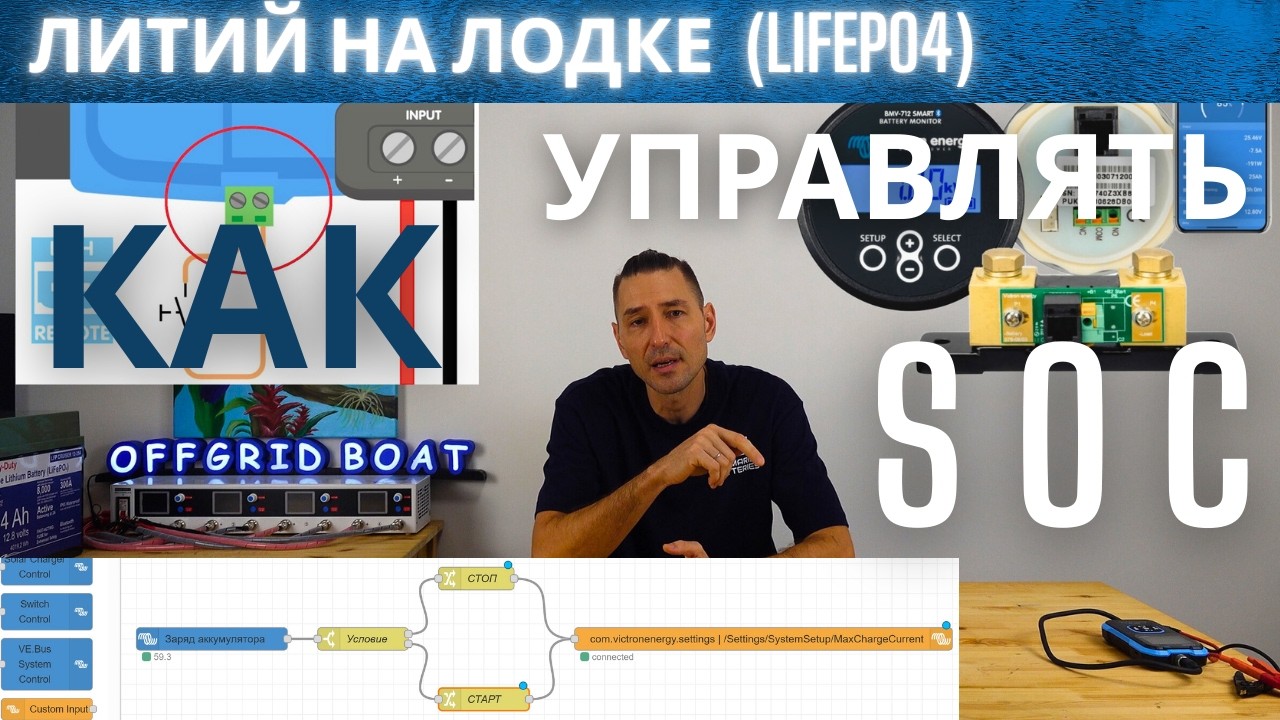 Как управлять состоянием заряда ЛИТИЯ на лодке правильно. Хранение. Батарея подрульки и др. сценарии