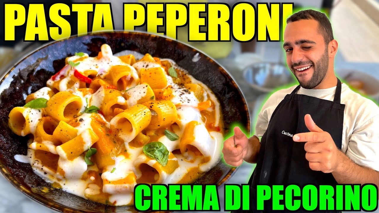 PASTA PEPERONI E CREMA DI PECORINO 🫑