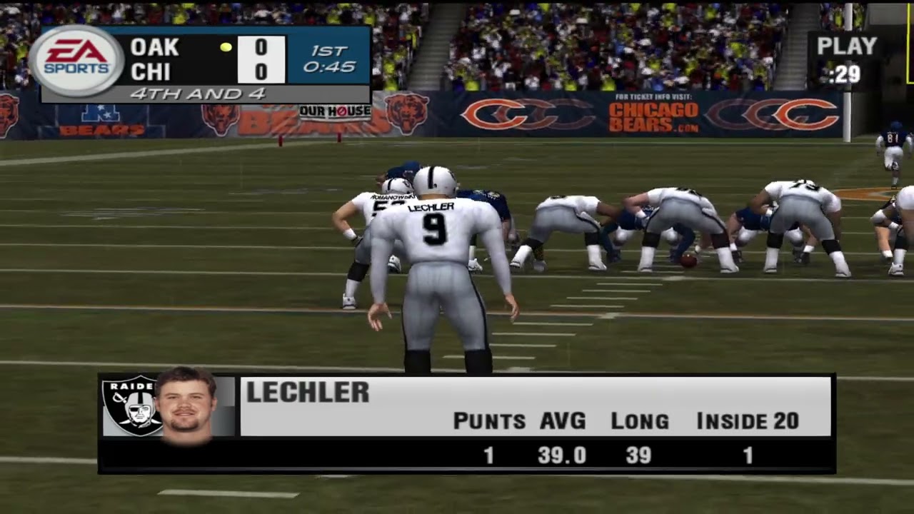 Bears vs Raiders | Week 5 | Madden 04