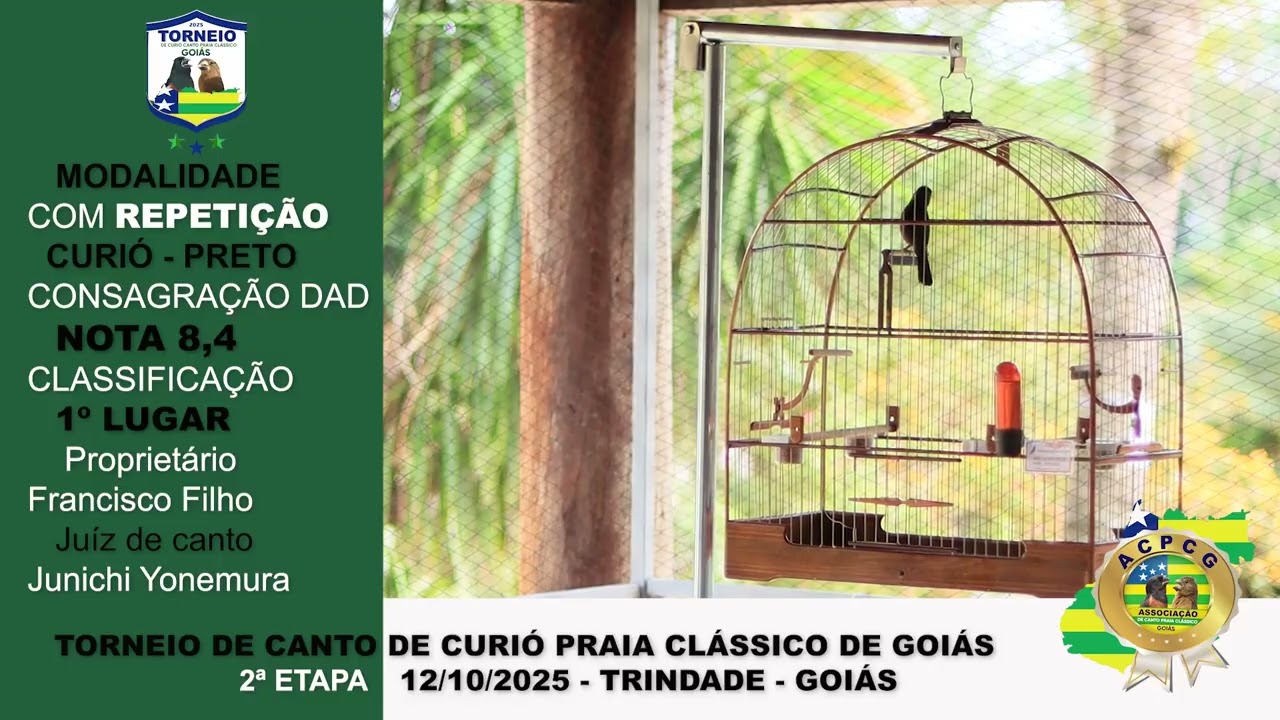 TORNEIO GOIÁS 2ª ETAPA CURIÓ PRETO CONSAGRAÇÃO DAD 159