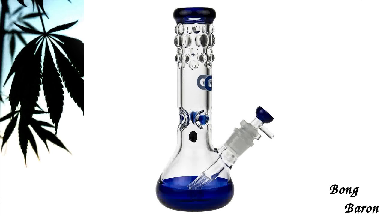 Grace Glass Beaker Ice Bong | Blue