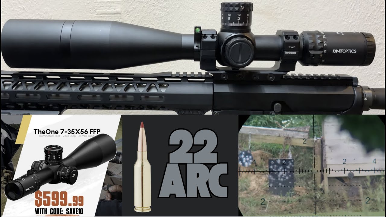 Обзор DNT, The ONE, 7-35x56, 22ARC, 88 гран ELD-M