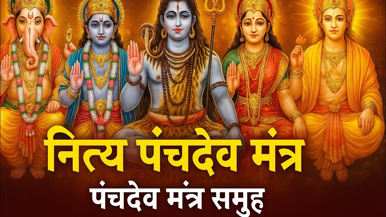 Panchdev Mantra | गणेश, विष्णु, शिव, दुर्गा, सूर्य मंत्र | नित्य जप के लिए श्रेष्ठ