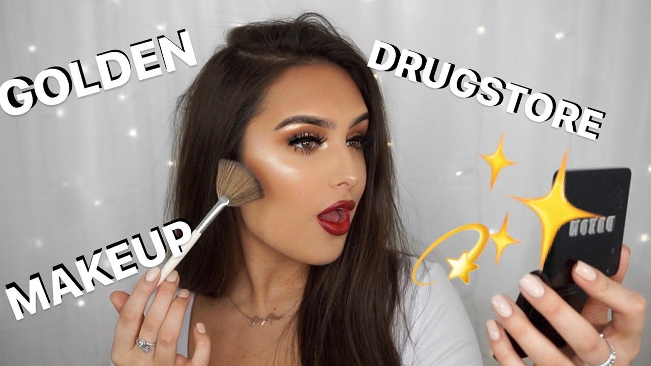 DRUGSTORE GOLDEN WINTER MAKEUP