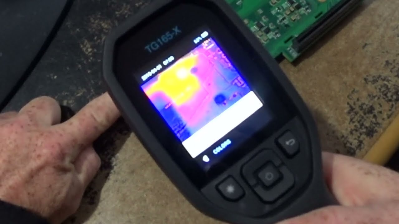 How to use a Flir Thermal Imaging Camera for Circuit Board Repair - Finding Dead Short