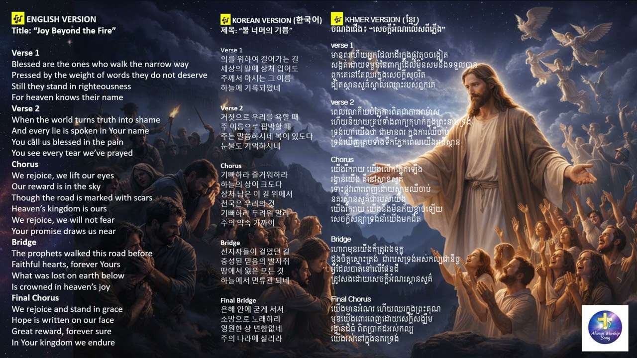 Joys Beyond the Fire | 불 너머의 기쁨 | សេចក្តីអំណរលើសពីភ្លើង