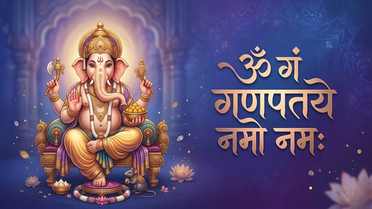 #Ganesh Mantra 108 Times - Om Gan Ganpataye Namo Namah | गणेश मंत्र - ओम गण गणपते नमो नमः