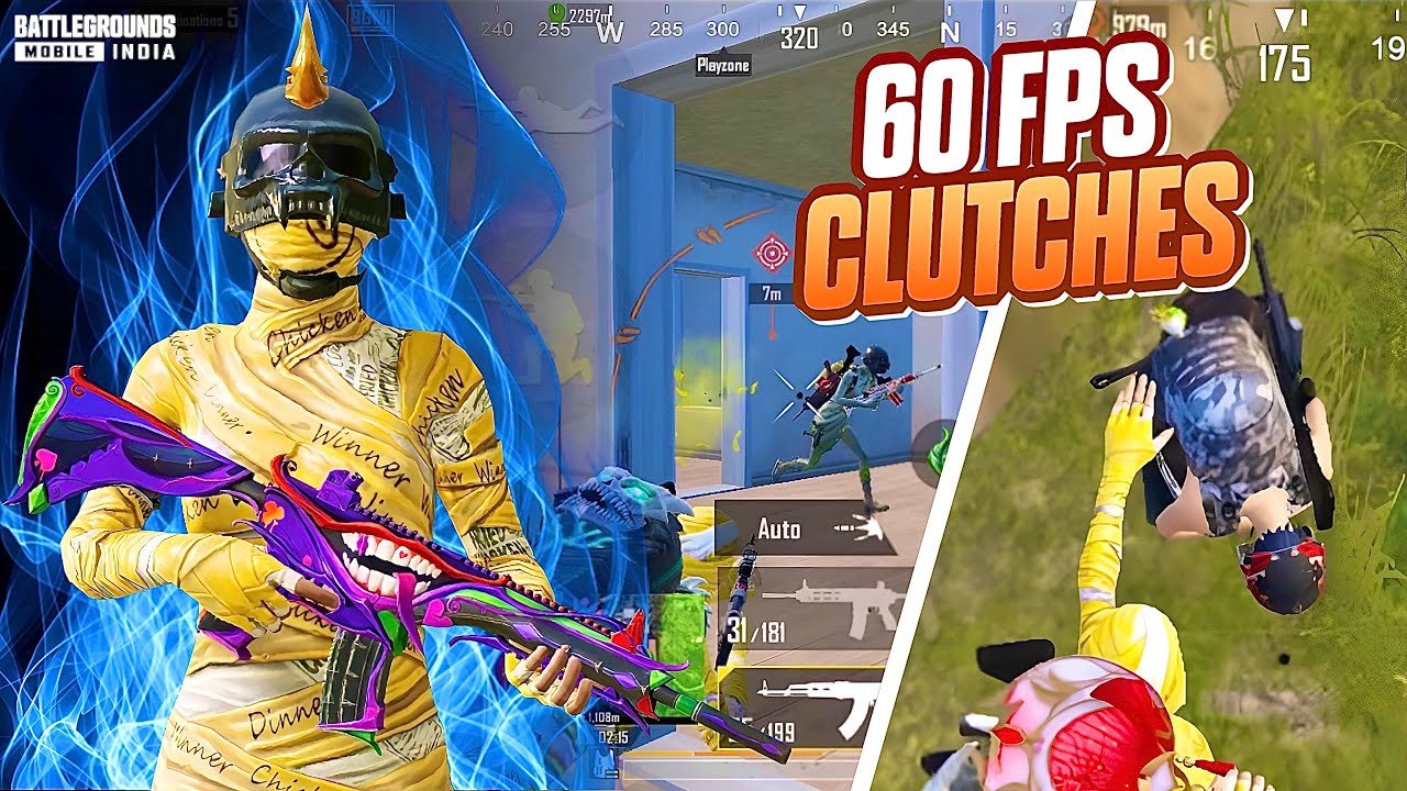 60 FPS CLUTCHES 🔥 | #bgmi #pubg #pubgmobile 