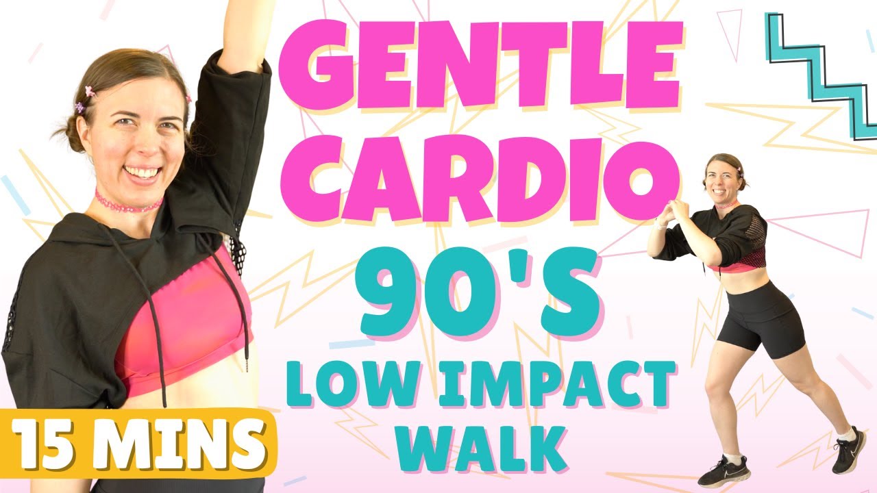 90s Dance Fitness Walk | 15 Min Gentle Cardio, No Jumping | Beginner Workout, Low Impact, & FUN