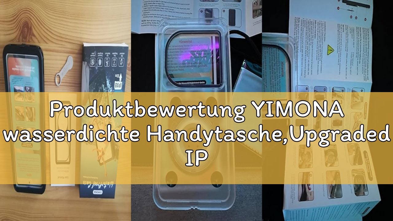 Produktbewertung YIMONA wasserdichte Handytasche,Upgraded IPX8 6,9 Zoll Unterwasser Handyhülle zum S