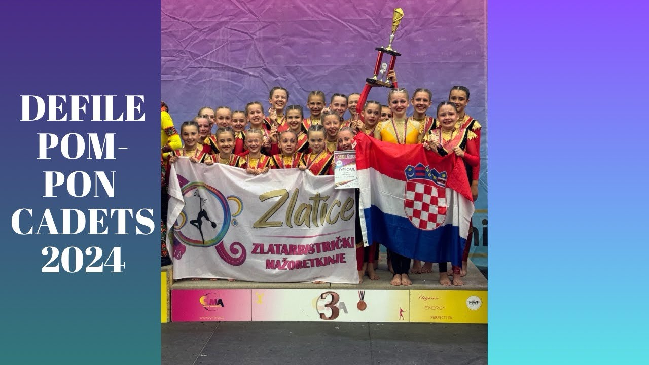 ZLATARBISTRIČKE MAŽORETKINJE | defile pom-pon cadets 2024.