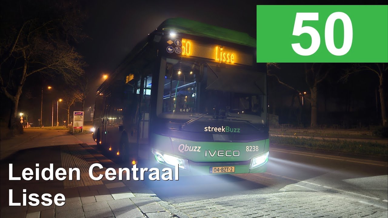 Qbuzz lijn 50: Leiden Centraal Station - Lisse | Qbuzz ZHN | Qbuzz 8238 | 2025