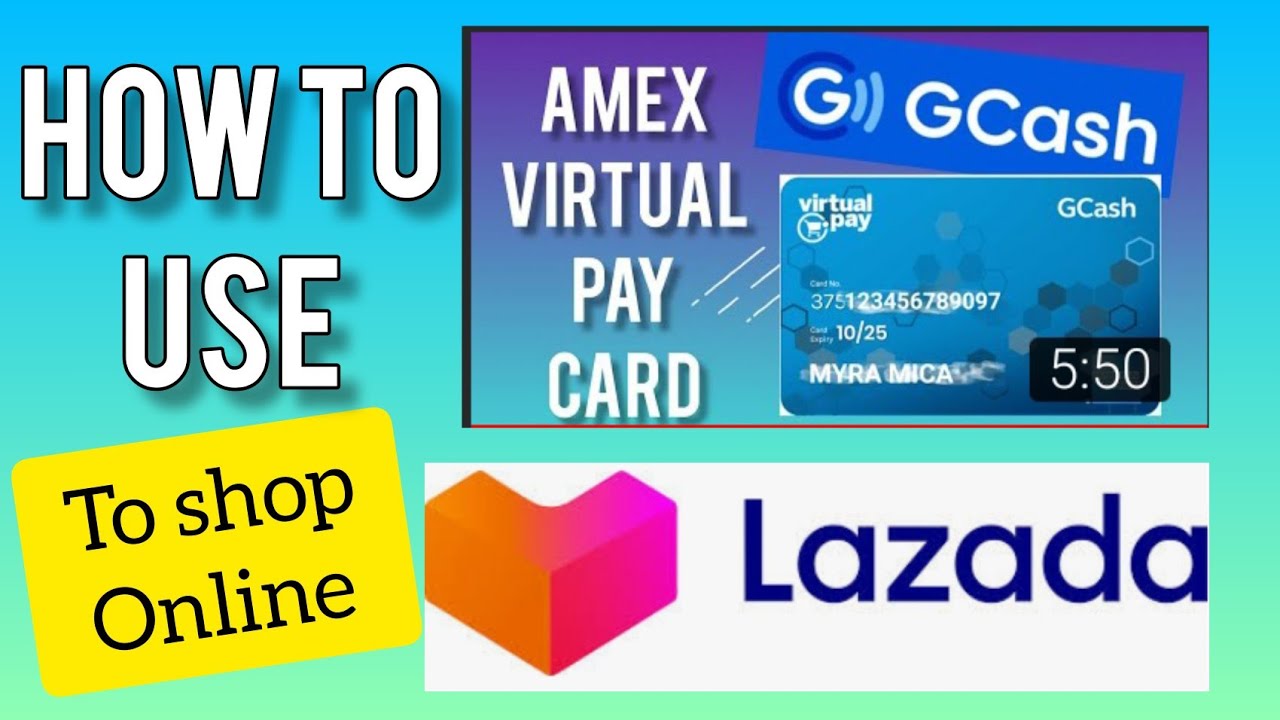 GCASH: ВИРТУАЛЬНАЯ ПЛАТЕЖНАЯ КАРТА AMEX | КАК ДЕЛАТЬ ПОКУПКИ В SA LAZADA | MYRA MICA
