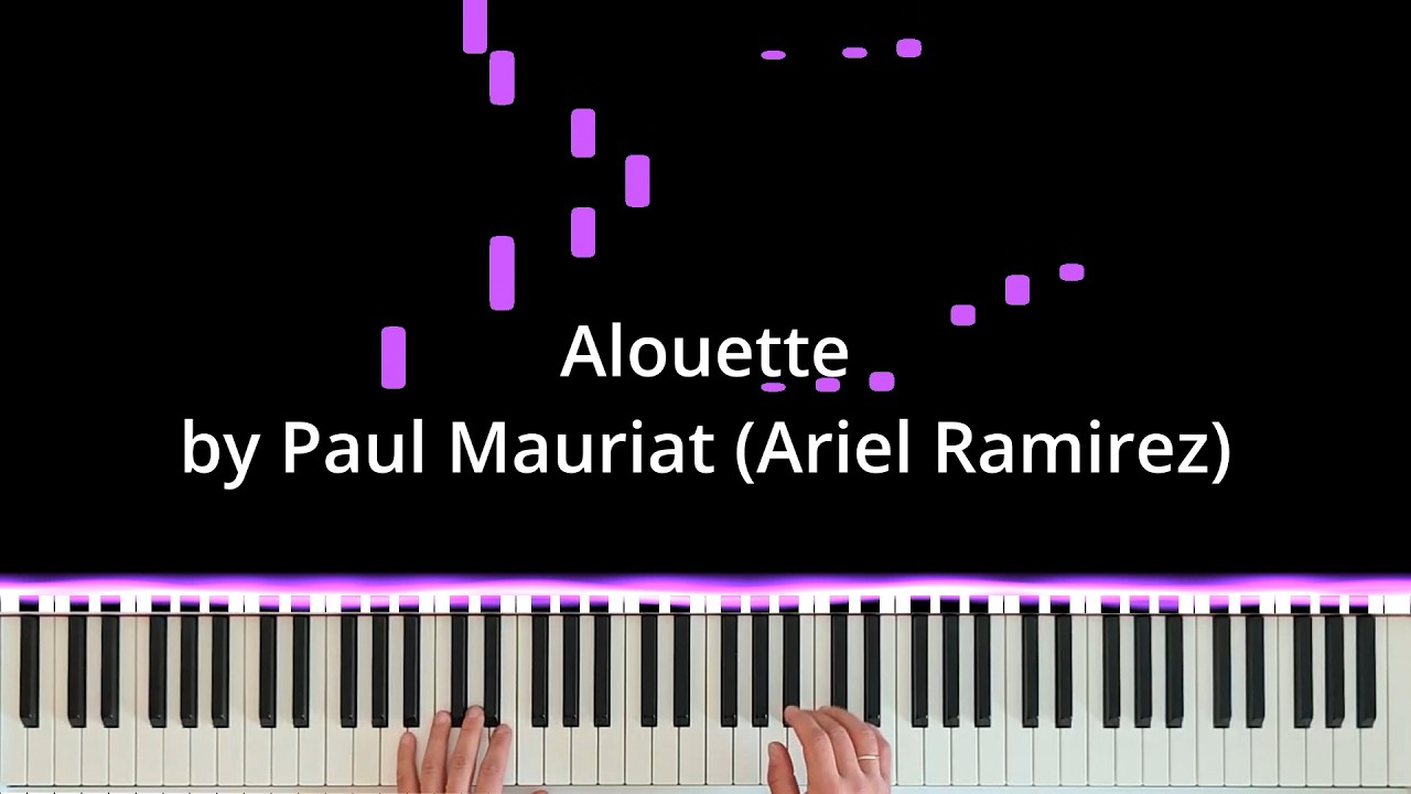 Alouette - Paul Mauriat (Ariel Ramirez) | Piano Visualizer | Artem Riabtsev