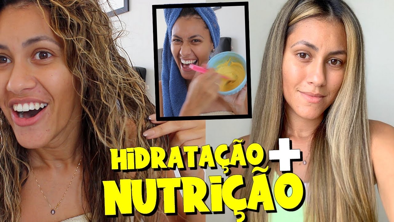 FIZ UMA HIDRANUTRIÇÃO NO CABELO COM UMA RECEITA CASEIRA MARAVILHOSA