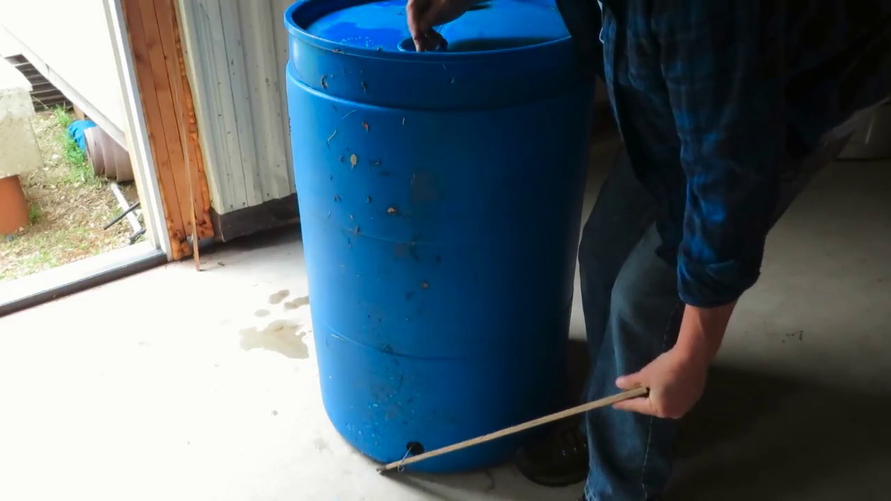 Put Bulkhead Fitting into Poly Barrel