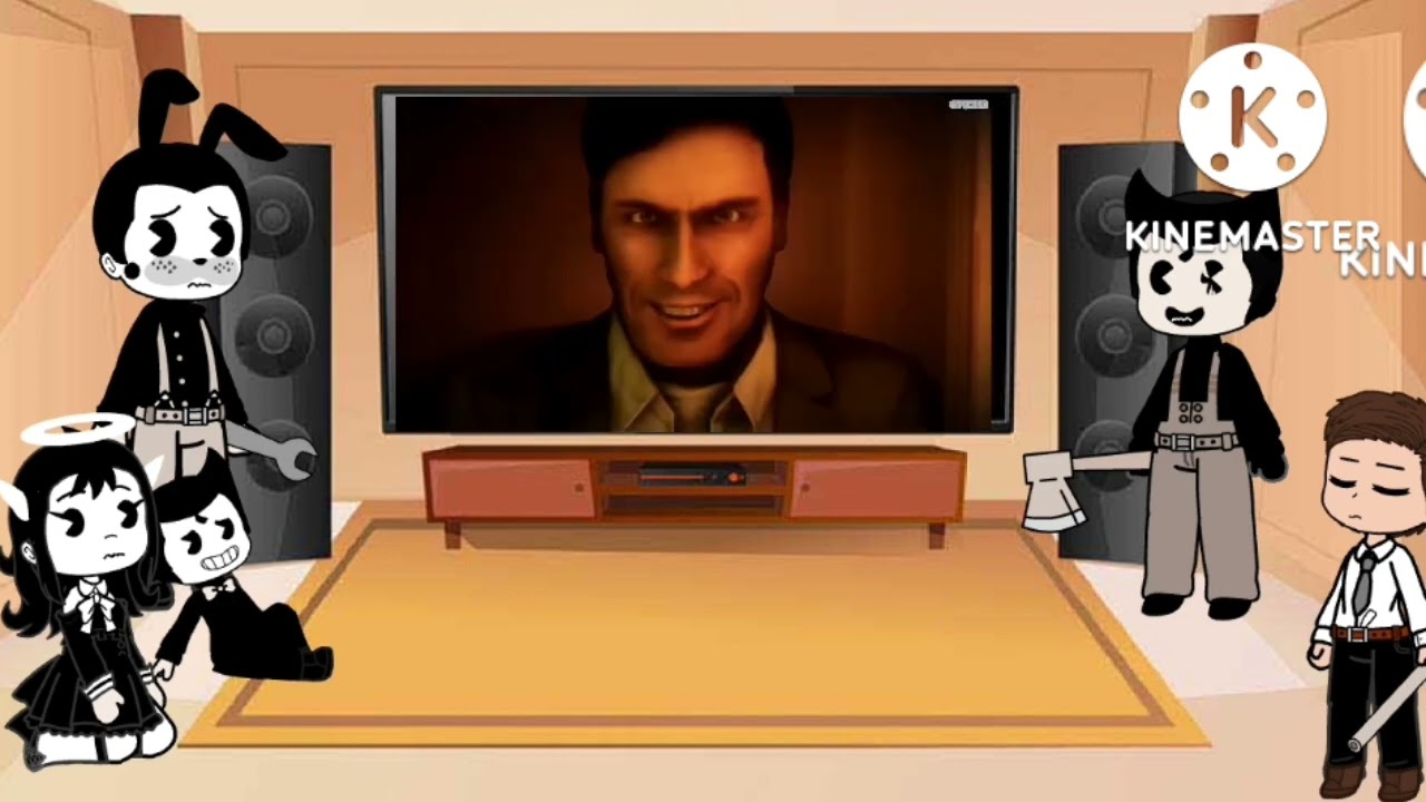 реакция персонажей Bendy and the ink machine на видео