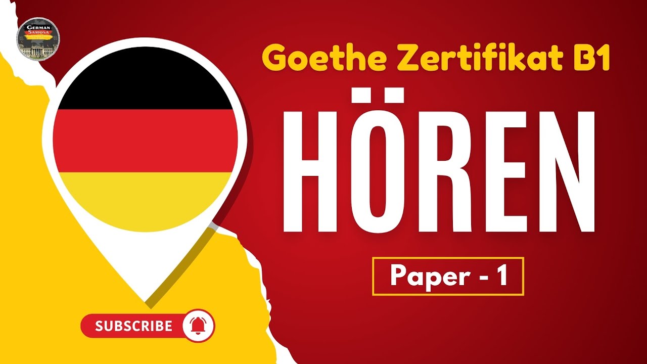 German Goethe B1 Exam Modelltest || Paper - 1 || Hören mit den Lösungen am Ende #germansamosa