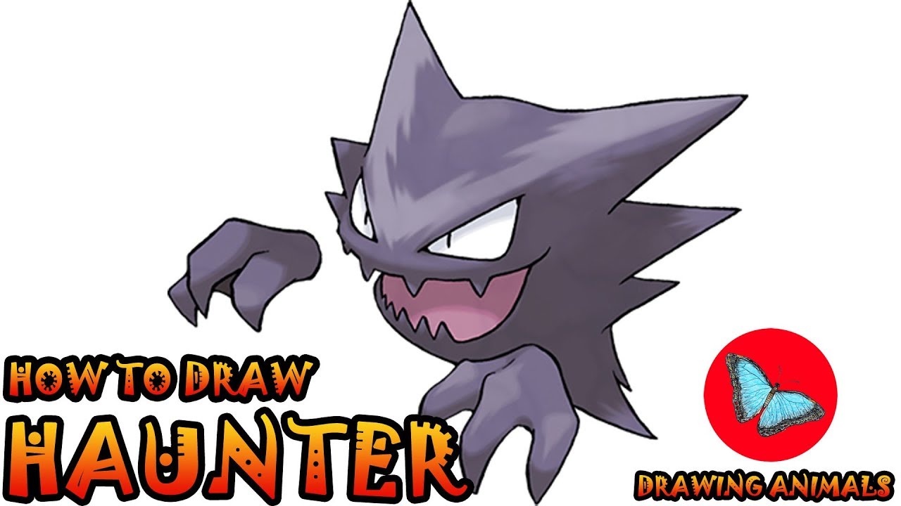 How To Draw Haunter Pokemon | Drawing Animals
