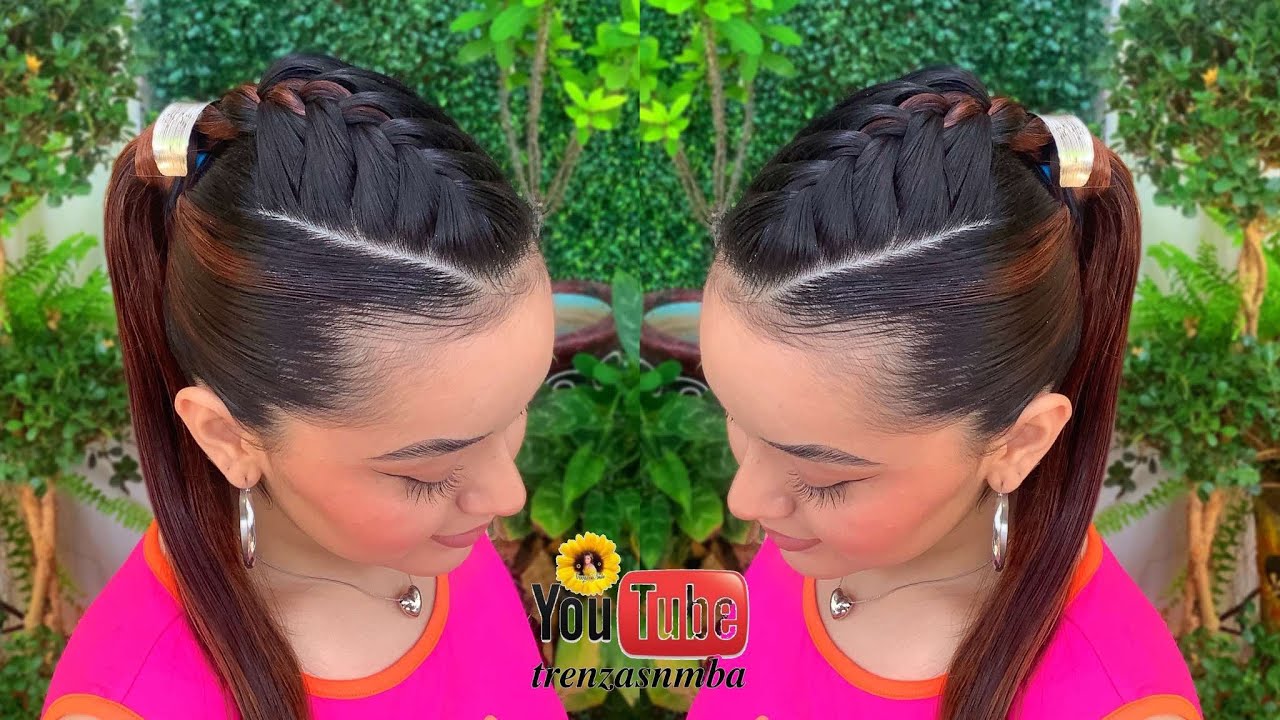 PEINADOS sencillos faciles, casuales , con cabello suelto y trenzas básicas