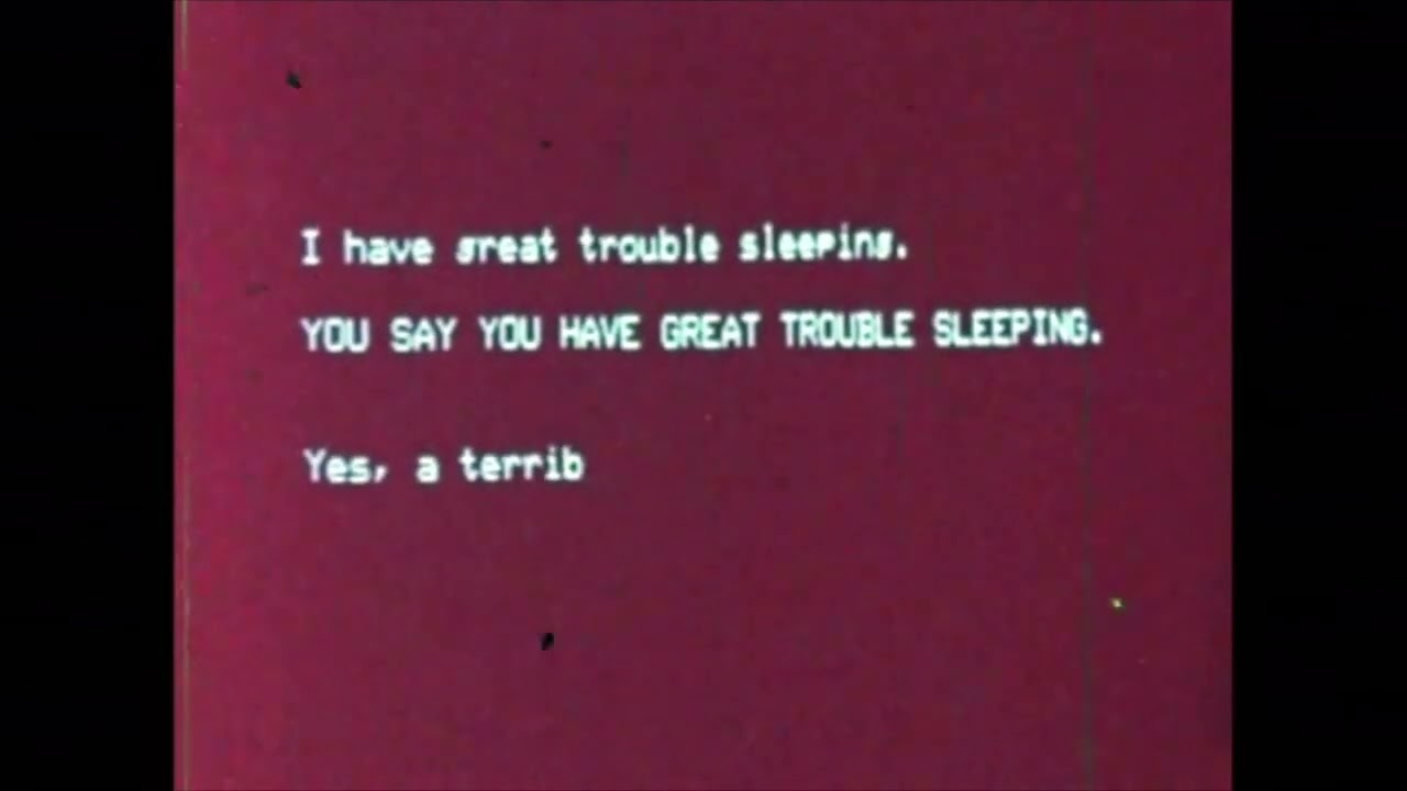 I have great trouble sleeping (ESG)