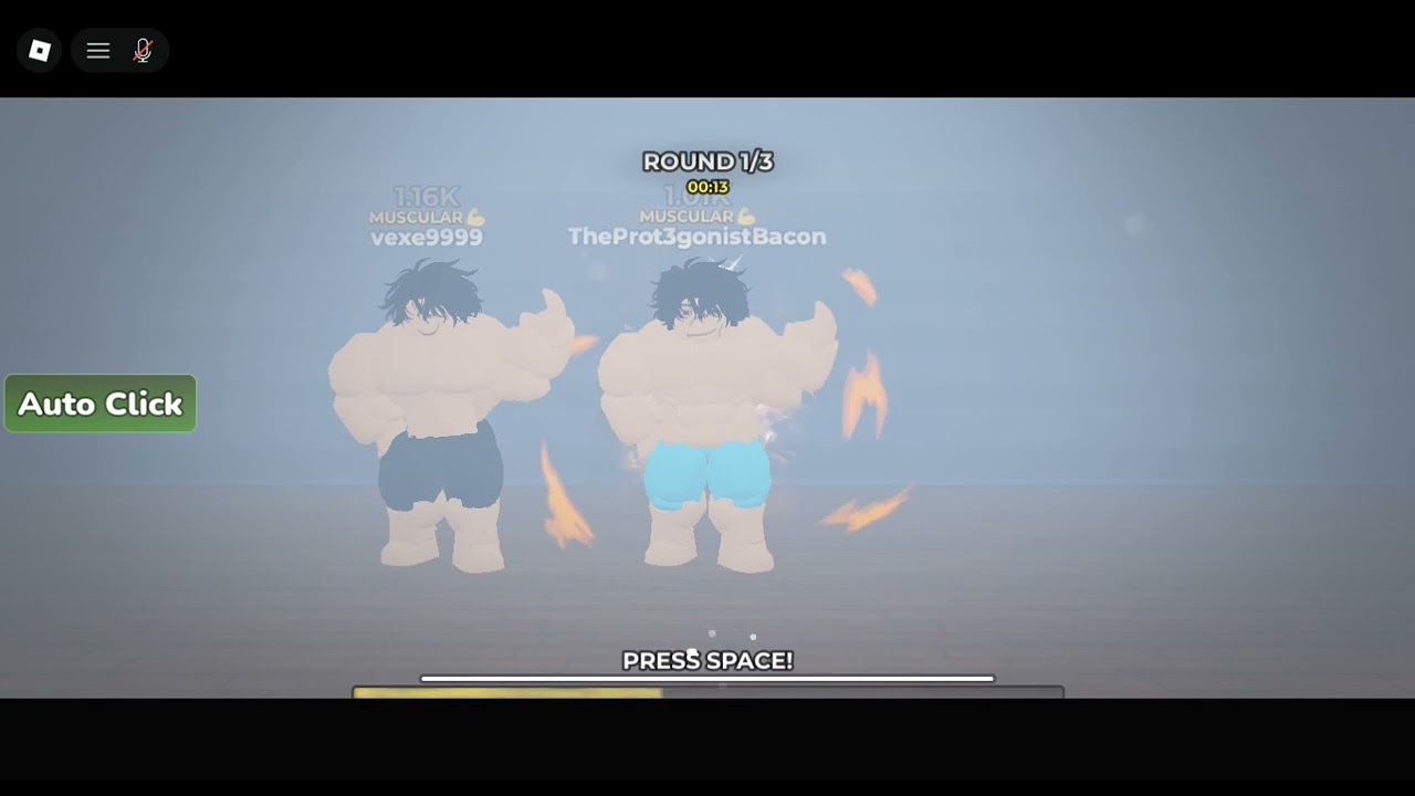 Playing Gym League At Roblox!...