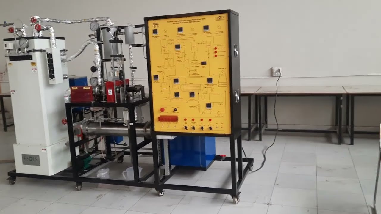 How to Operate Rankine Cycle with Boiler (Steam Power Plant) #esols