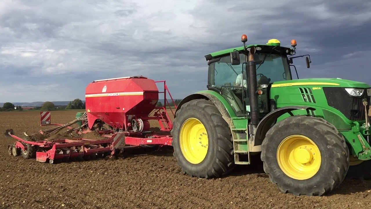 Semis de blé 2019 / John Deere 6150R & 6190R / Horsch Pronto 6DC
