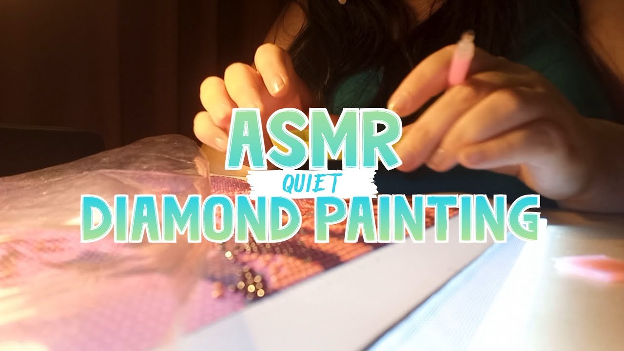 ASMR Diamond Painting - Crinkly Plastic Sounds - No Talking