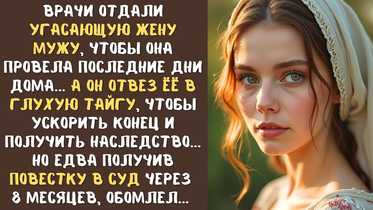 Муж увез угасающую жену в Тайгу, чтобы быстрее получить наследство и жить с любовницей, а едва...