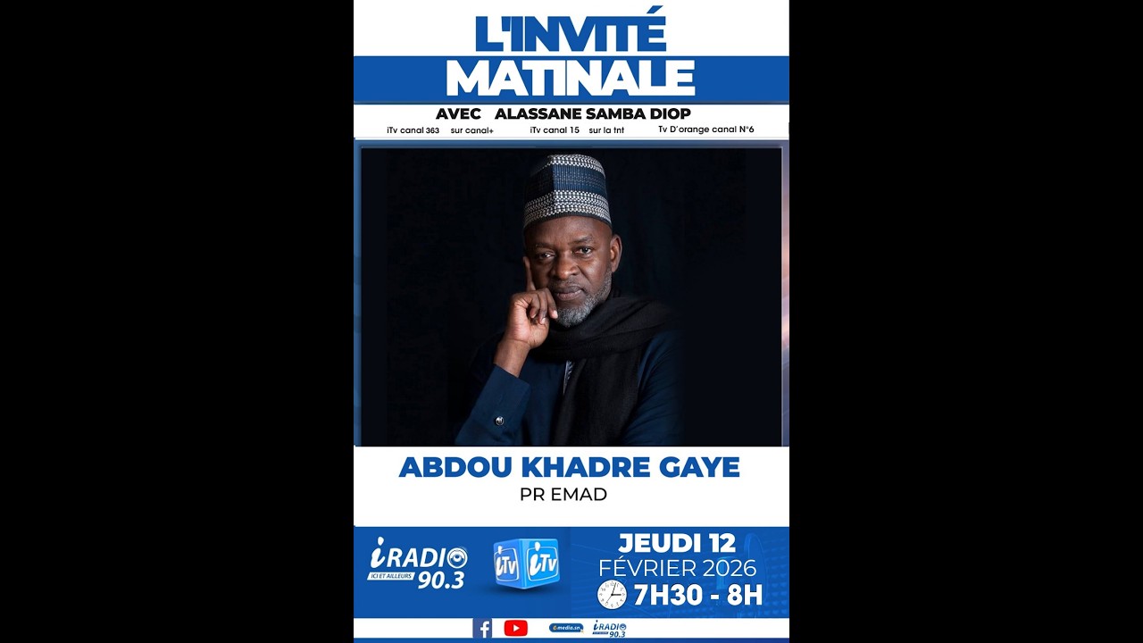 🛑  |DIRECT| INVITE DE LA MATINALE DU 12 FÉVRIER 2026 AVEC ALASSANE SAMBA DIOP ET ABDOU KHADRE GAYE
