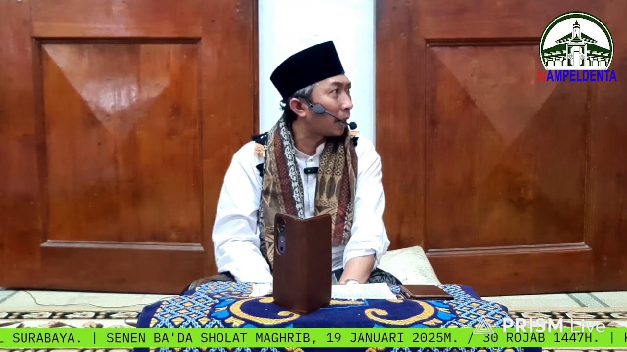 KH. MOCHAMMAD ZAINUL ARIFIN BIN ROMO KH. UMAR SAID SURABAYA. KAJIAN KITAB TANBIGHUL GHOFILIN IV. MAS
