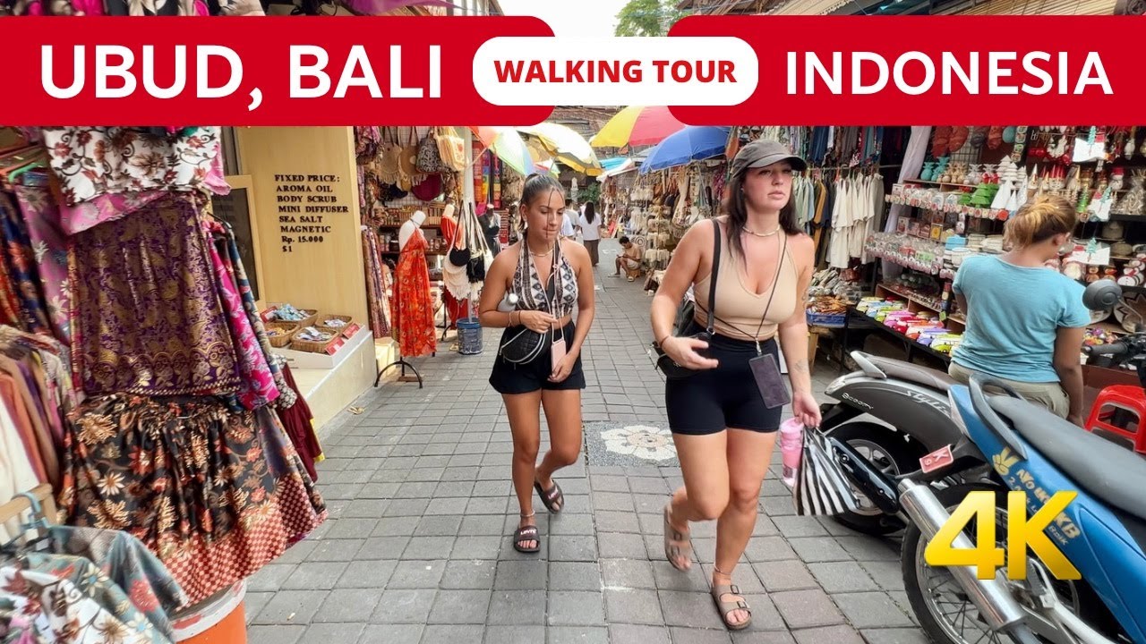 Travel UBUD BALI Indonesia 🇮🇩 WALKING tour 2024 [4K]
