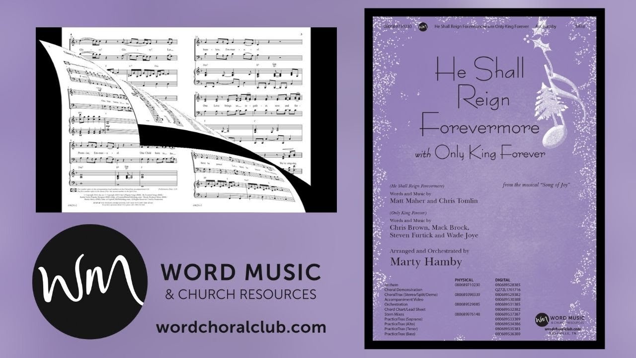He Shall Reign Forevermore with Only King | Arranged and Orchestrated by Marty Hamby