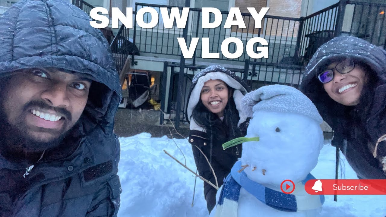 Snow Day Vlog - හිම වැඩිම දවස