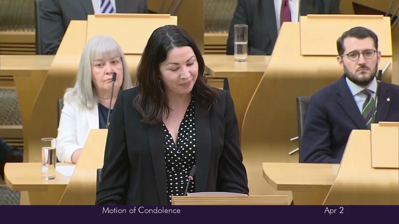 Monica Lennon MSP pays tribute to Christina McKelvie’s legacy during Motion of Condolence