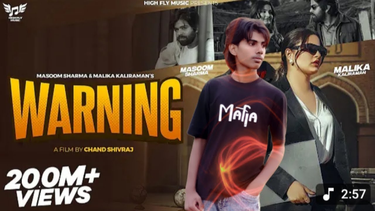 WARNING| Masoom Sharma | Malika Kaliraman | Haryanvi Songs 🎼 Haryanavi 2025