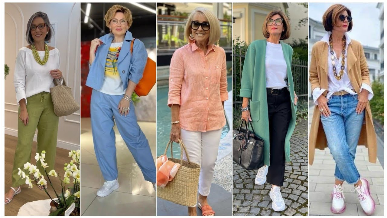 Natural Older Women OVER 50 60 70 | Summer Fashion 2025 For Women #womenoutfitsideas
