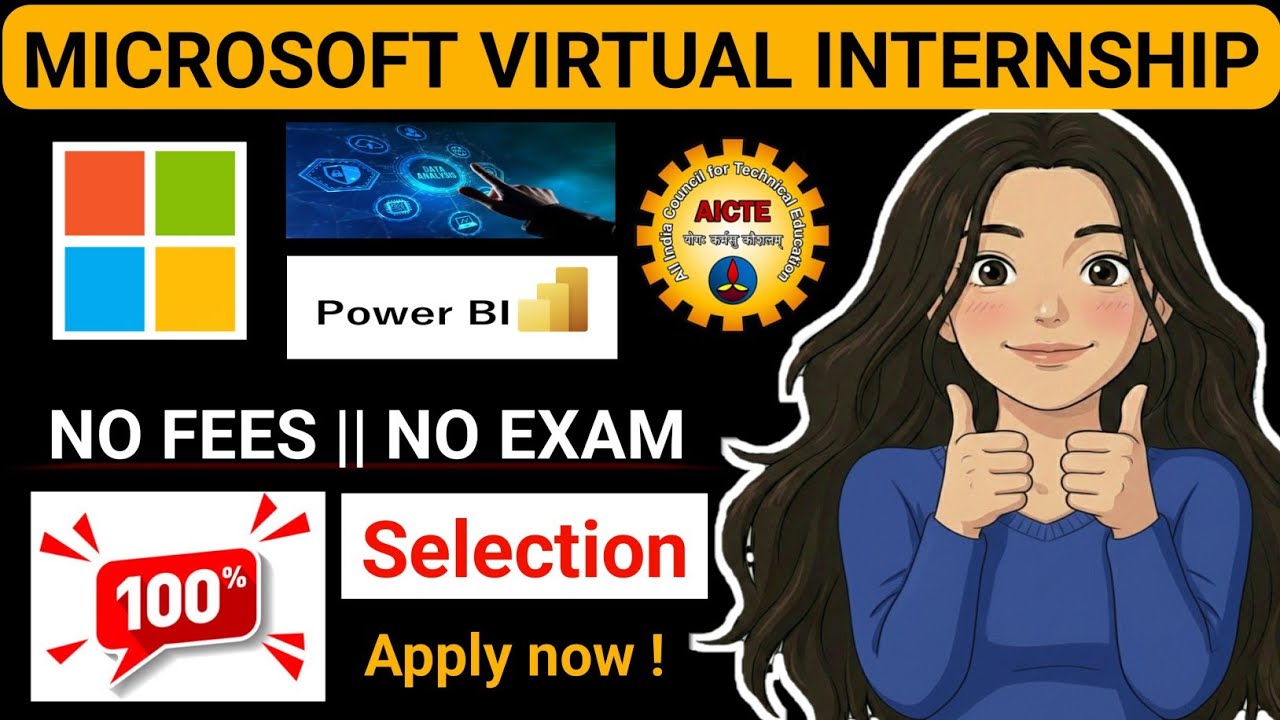 Microsoft Data Analytics Power BI Internship | AICTE Free Internship 2026 | Apply Online ✅🔥