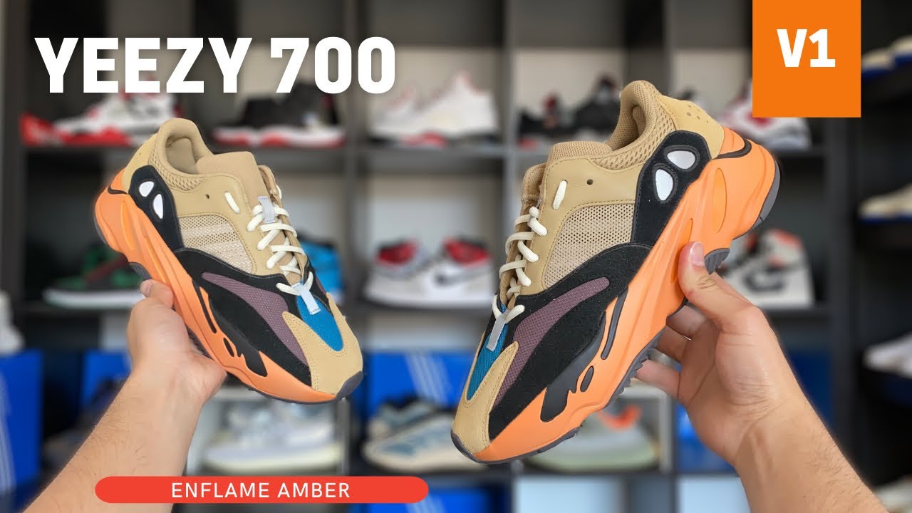 Yeezy 700 V1 ENFLAME AMBER!!! On-Feet + Calidad + Talla + Precio!! Los mejores V1 del 2021!! español