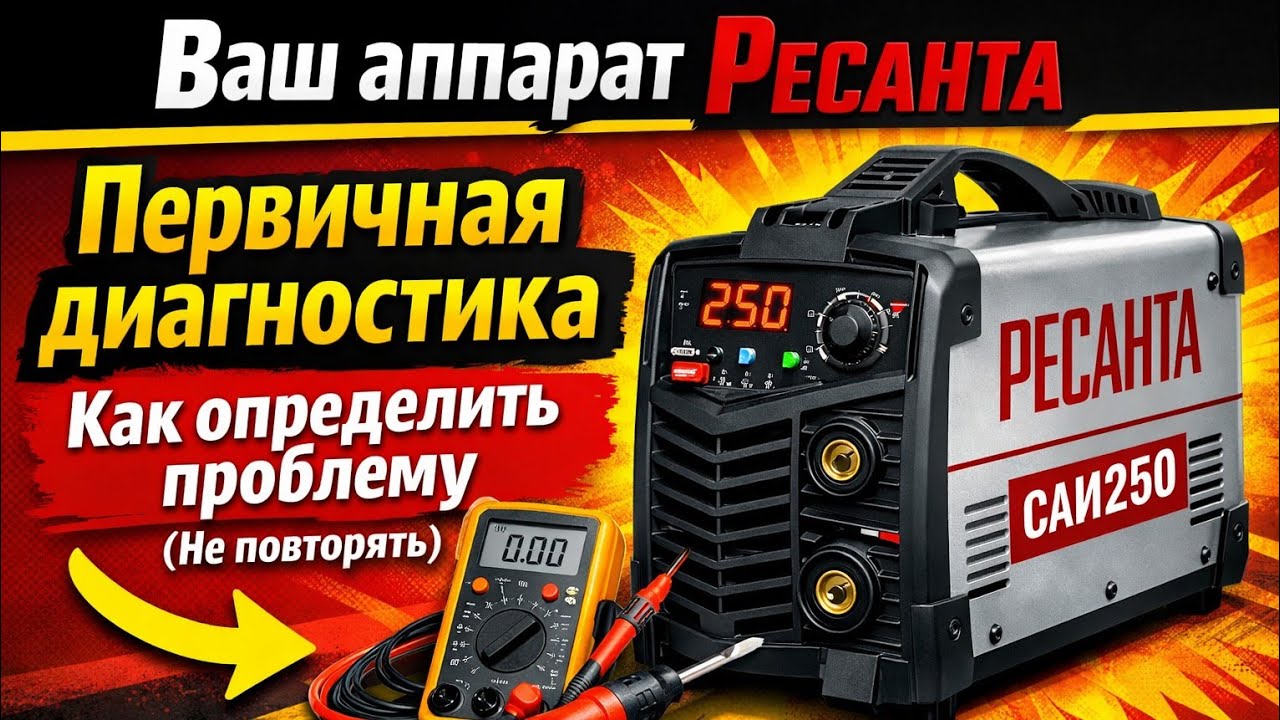 Первичная диагностика сварки, как проверить? Легкая поломка, где скрывалась проблема. НЕ ПОВТОРЯТЬ!