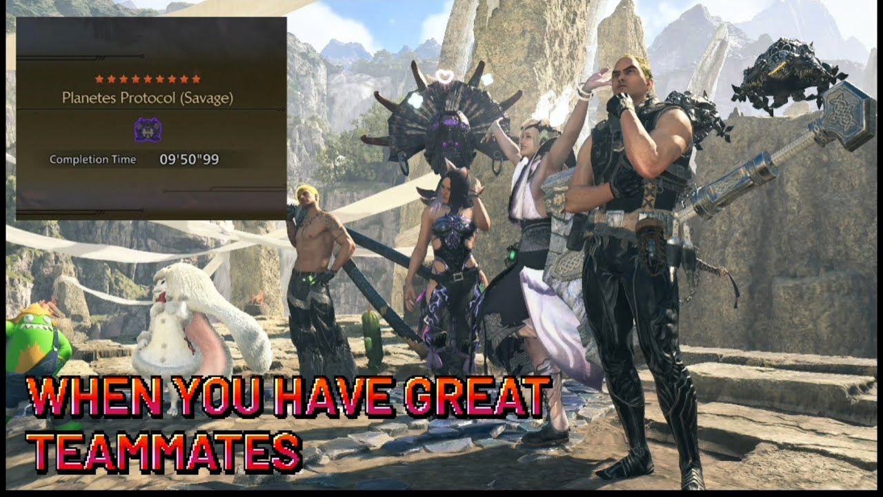 Point of view when you have great teammates! MH Wilds || 4P Planetes Protocol (Savage) | LS POV