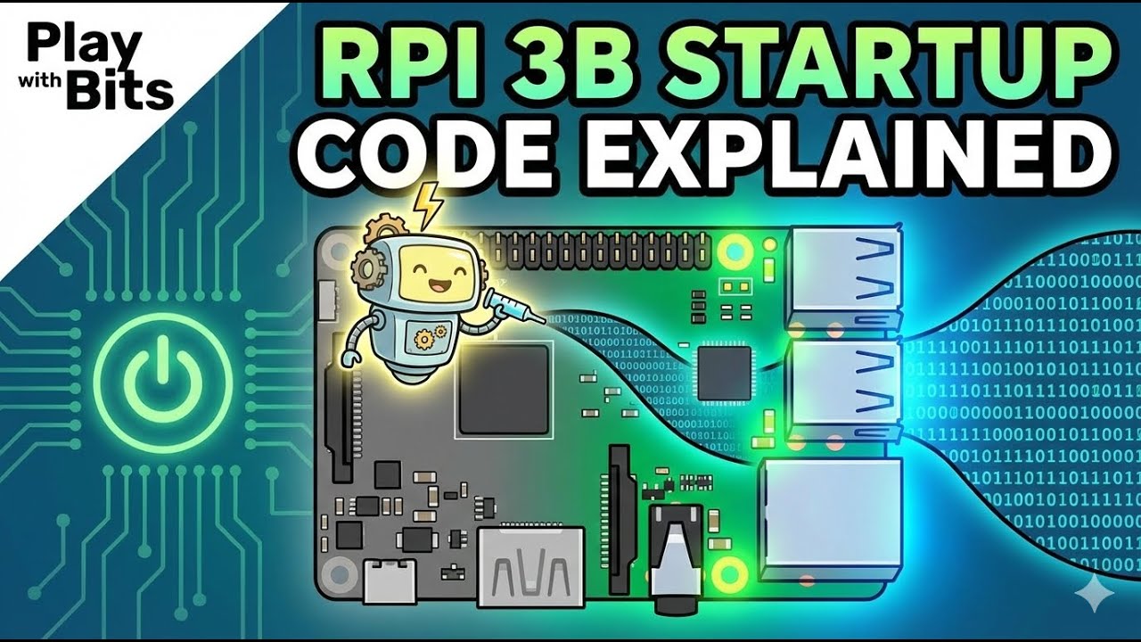 Bare metal startup code for RPI 3B(Better to view at 1.5x speed)