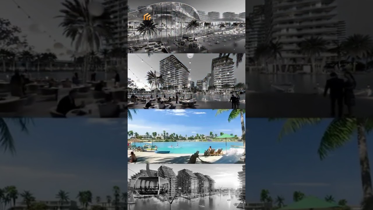 Step into refined waterfront living at Azizi Venice.