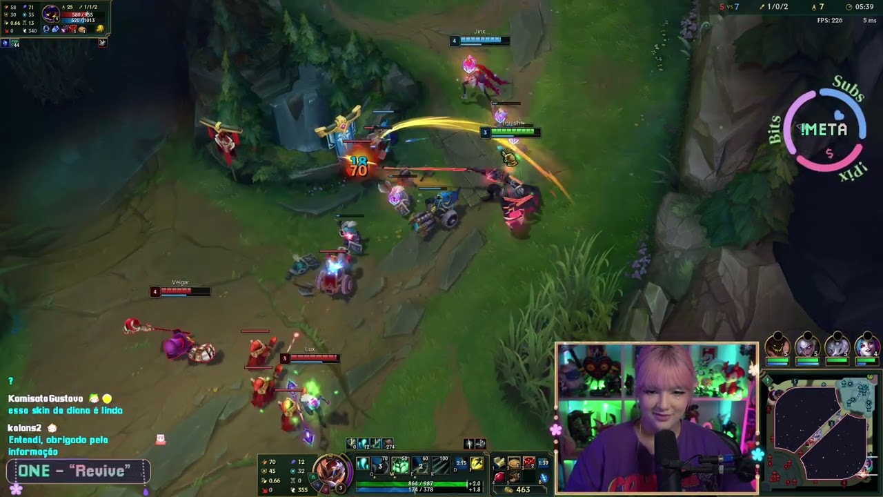 Riyuuka jogando League of Legends FT. Mali, July, Steph e Yulla #194