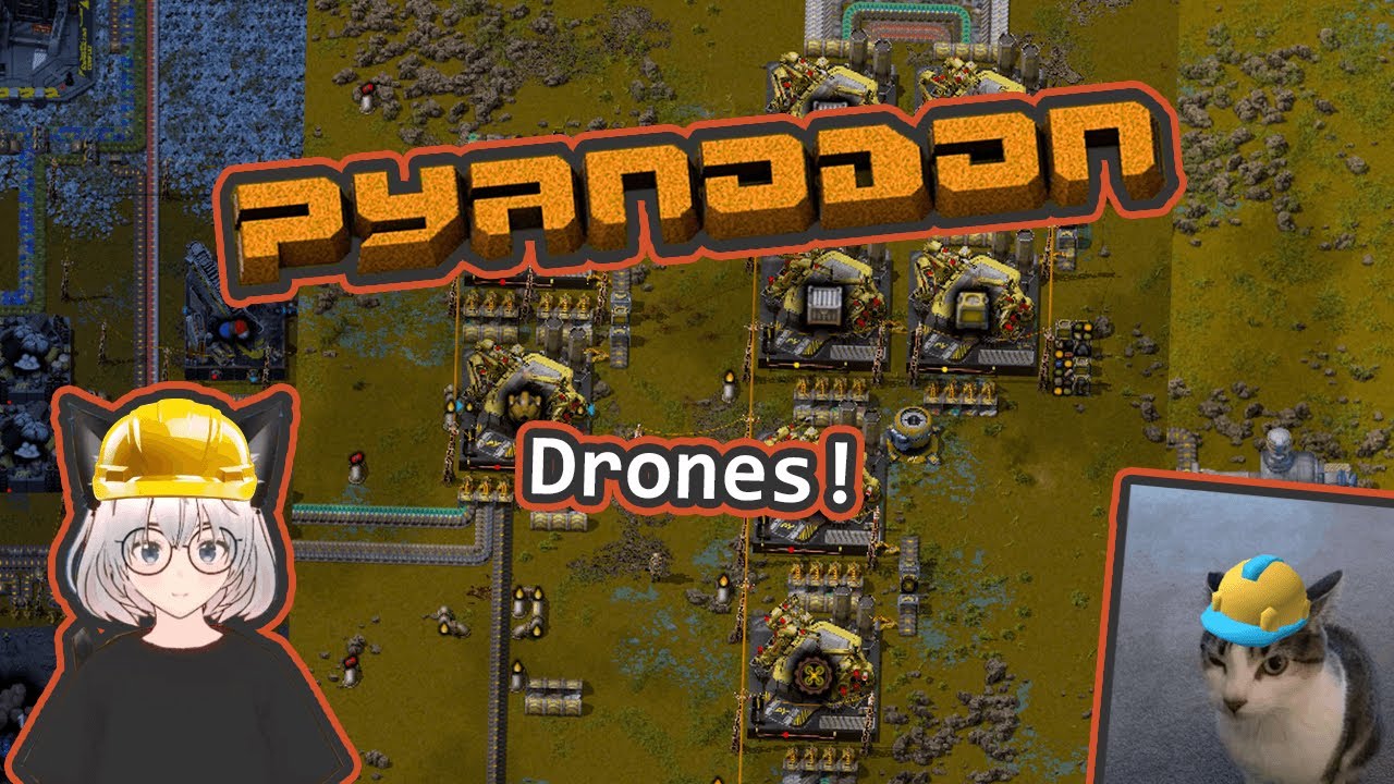 DRONES! | Factorio Pyanodon #21 #factorio #letsplay