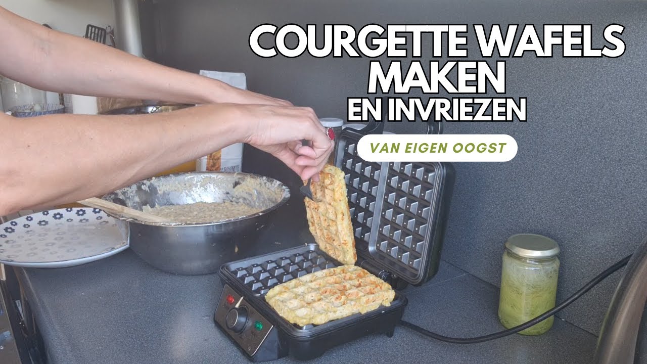 Hartige courgette wafels met kaas maken| Gooi je te grote courgettes niet weg! Maak dit recept!