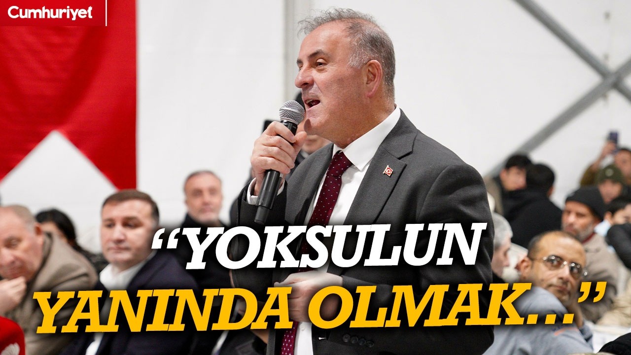 Bağcılar'da iftar çadırı... Nuri Aslan: Anlayışımız yoksulun yanında, zalimin karşısında olmak